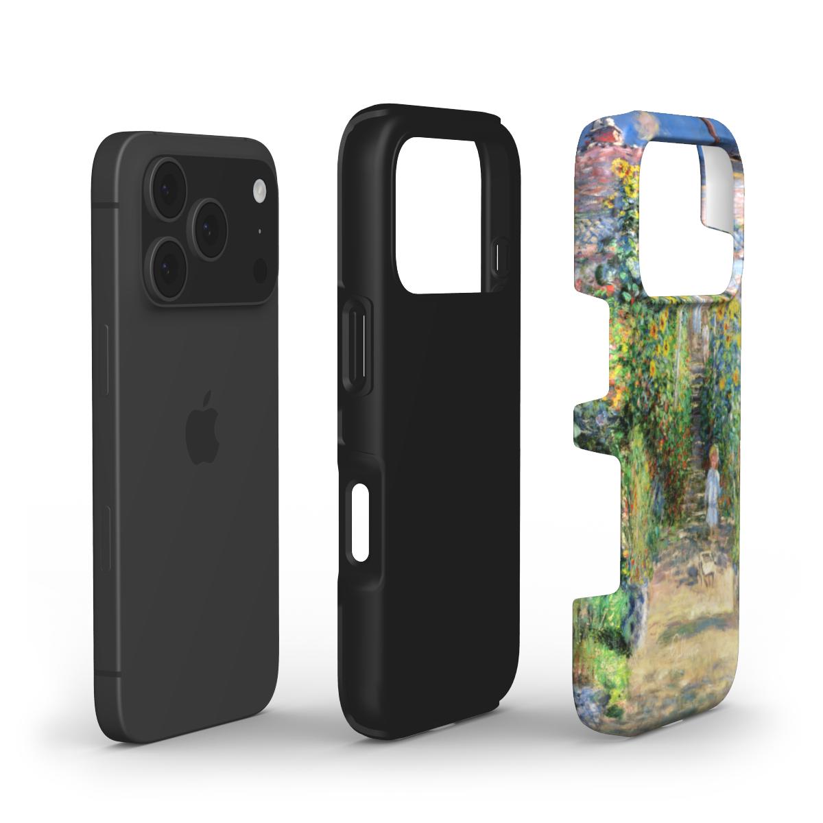 The Artist's Garden at Vétheuil by Claude Monet iPhone Case