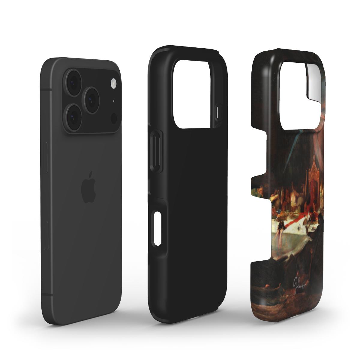 The Black Mass by Martin van Maële iPhone Case