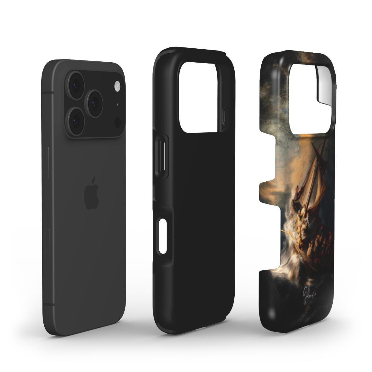 The Storm on the Sea of Galilee by Rembrandt van Rijn iPhone Case