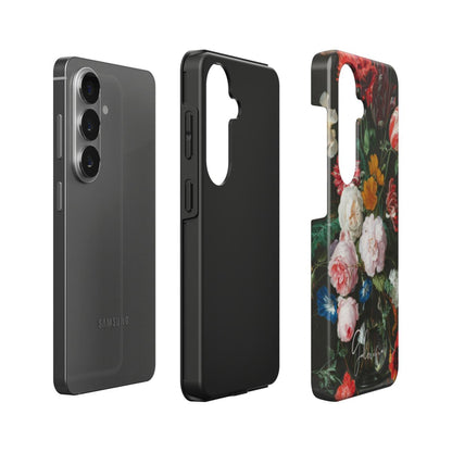 Still Life with Flowers in a Glass Vase by Rachel Ruysch Samsung Galaxy Case
