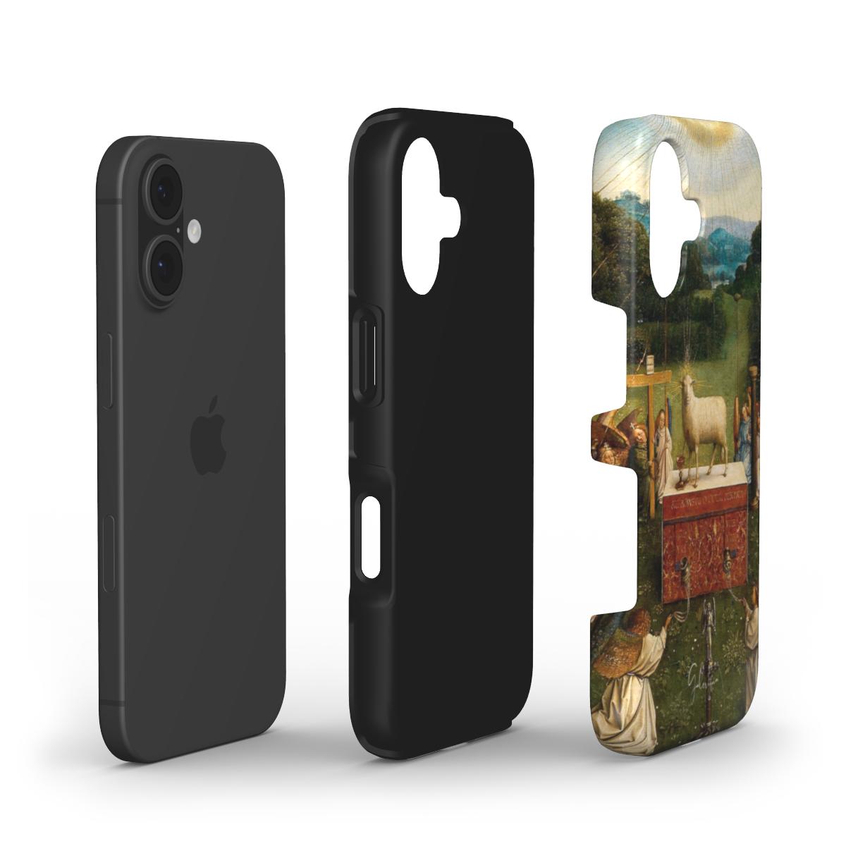 Adoration of the Mystic Lamb by Jan van Eyck iPhone Case