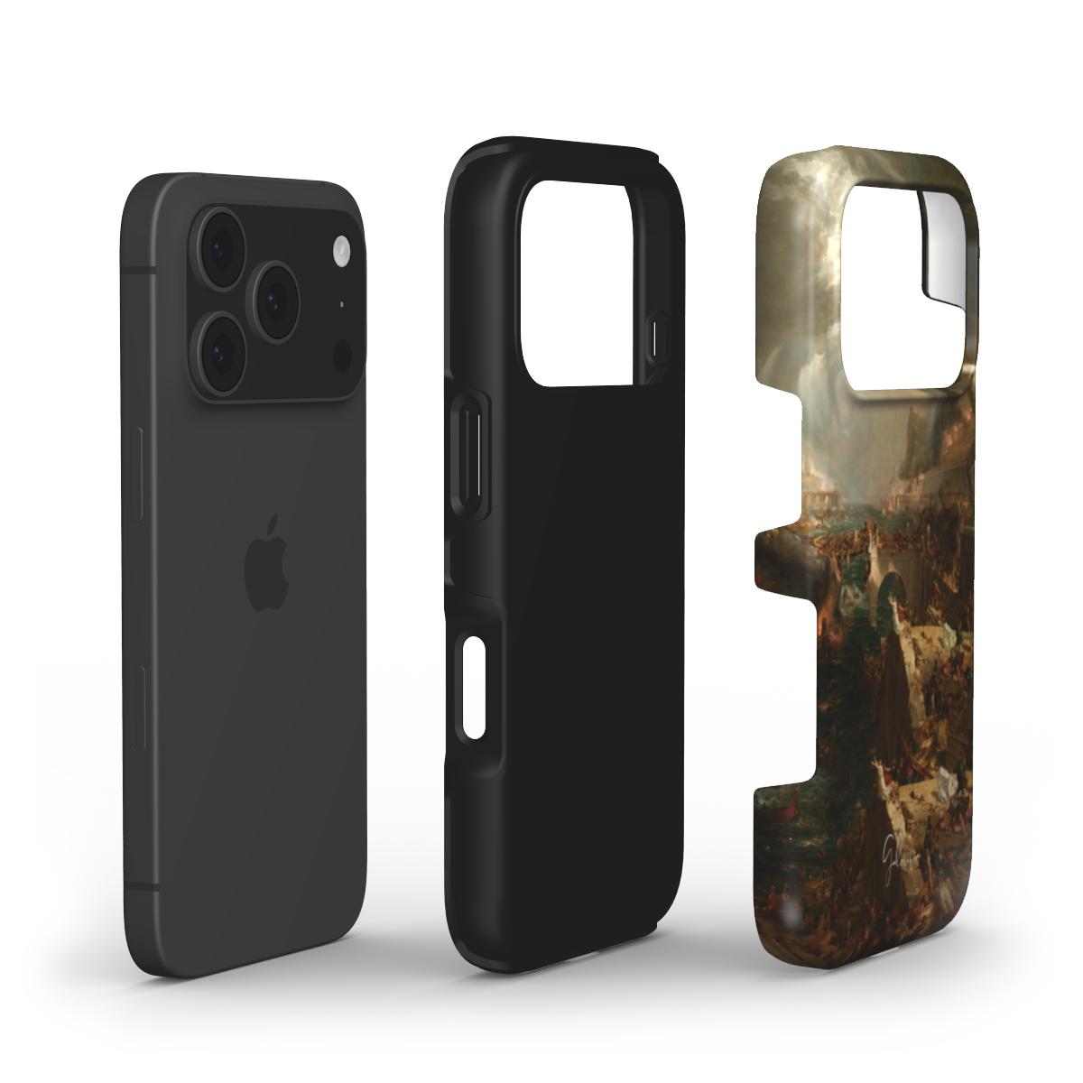 The Course of Empire: Destruction by Thomas Cole iPhone Case
