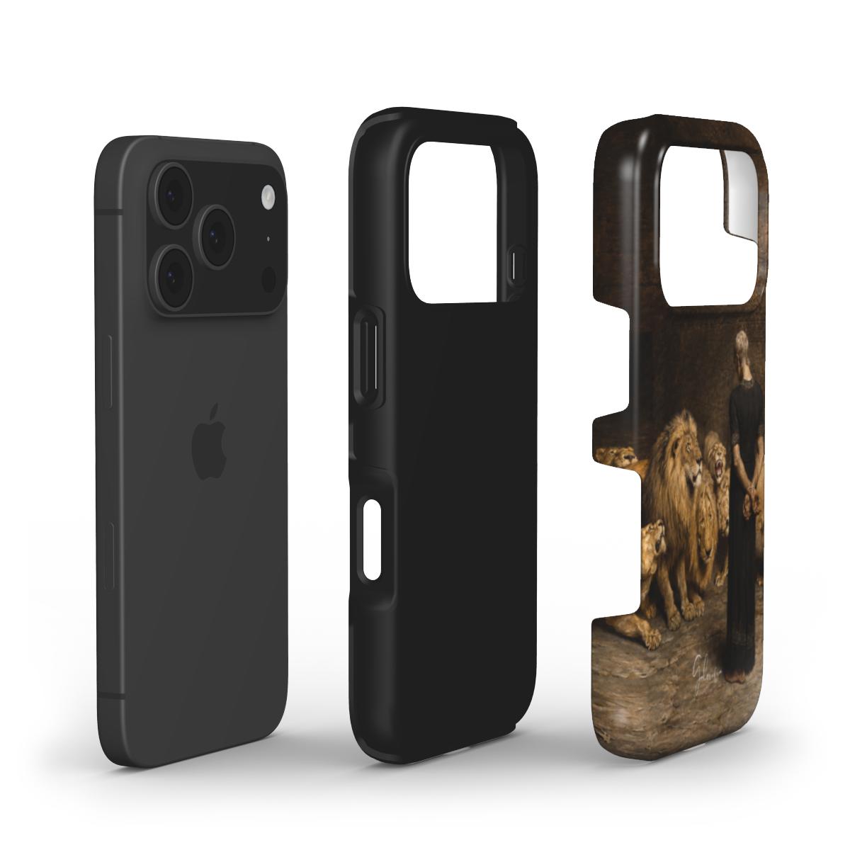 Daniel in the Lion’s Den by Briton Rivière iPhone Case