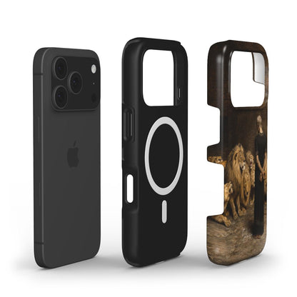 Daniel in the Lion’s Den by Briton Rivière MagSafe iPhone Case