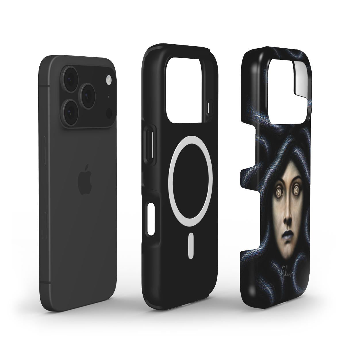 Head of Medusa by Franz von Stuck MagSafe iPhone Case