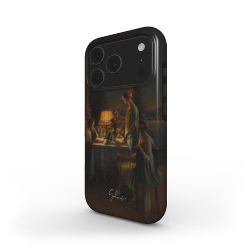 Jeunes femmes au bord du lac by Delphin Enjolras iPhone Case