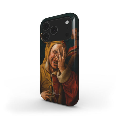 Laughing Fool, Attributed to Jacob Cornelisz van Oostsanen iPhone Case