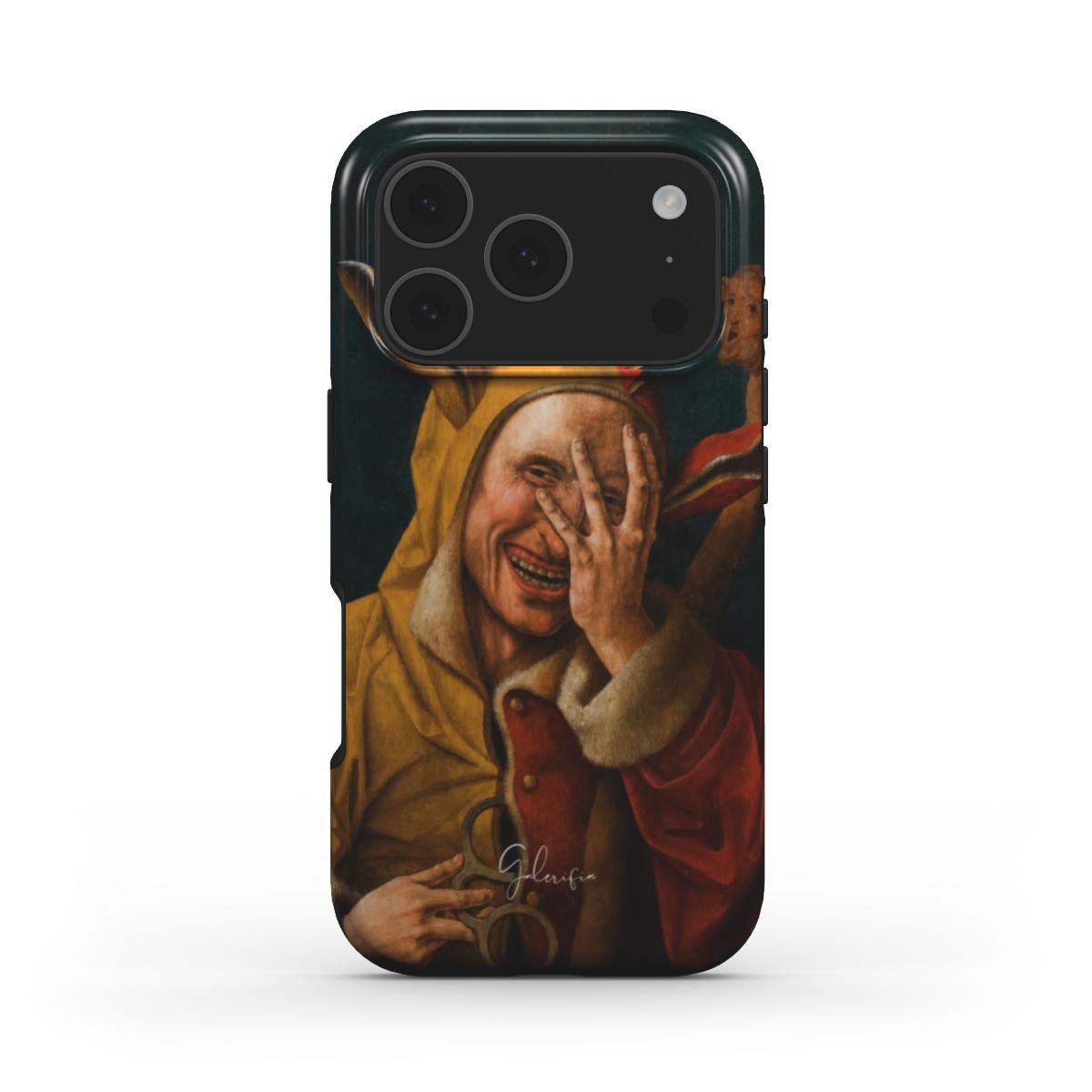 Laughing Fool, Attributed to Jacob Cornelisz van Oostsanen iPhone Case