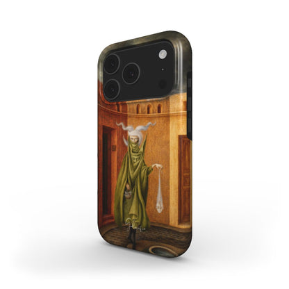 Mujer saliendo del psicoanalista by Remedios Varo iPhone Case