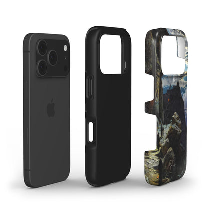 Nightly Walk of the Monks to the Mount Athos by Hermann Corrodi iPhone Case