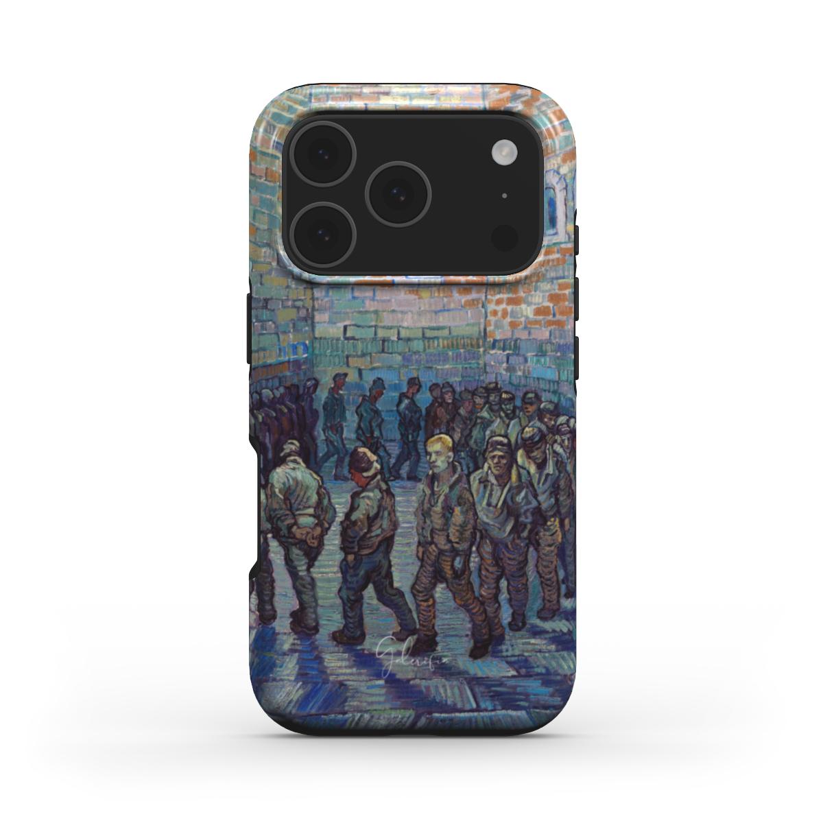 Prisoners Exercising by Vincent van Gogh iPhone Case