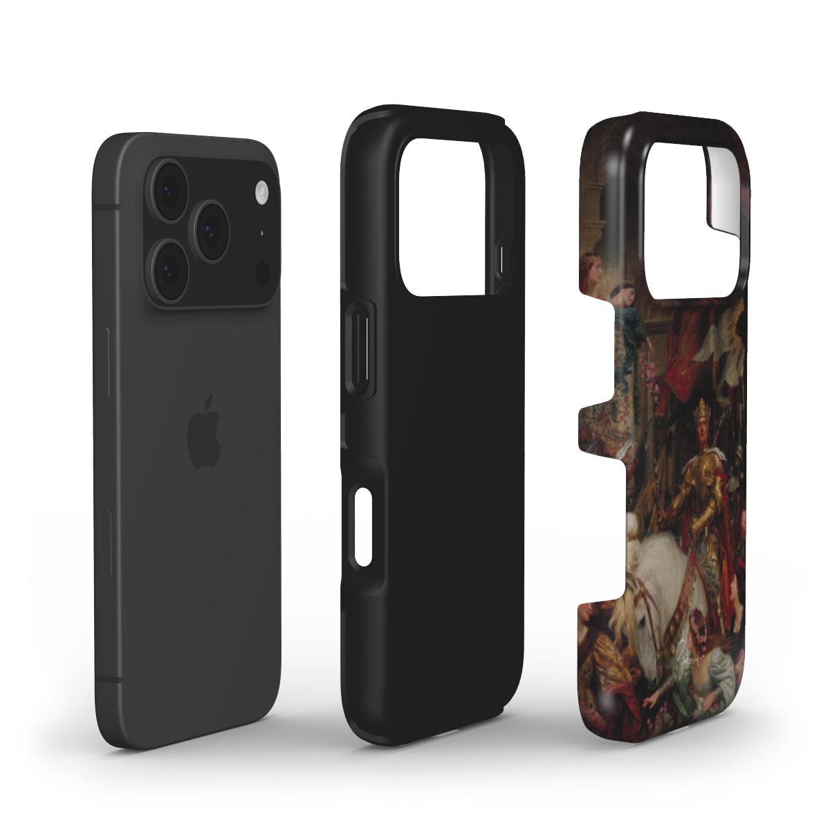 The Two Crowns by Sir Frank Dicksee iPhone Case