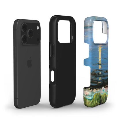 Summer Night on the Beach by Edvard Munch iPhone Case