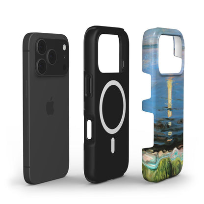 Summer Night on the Beach by Edvard Munch MagSafe iPhone Case