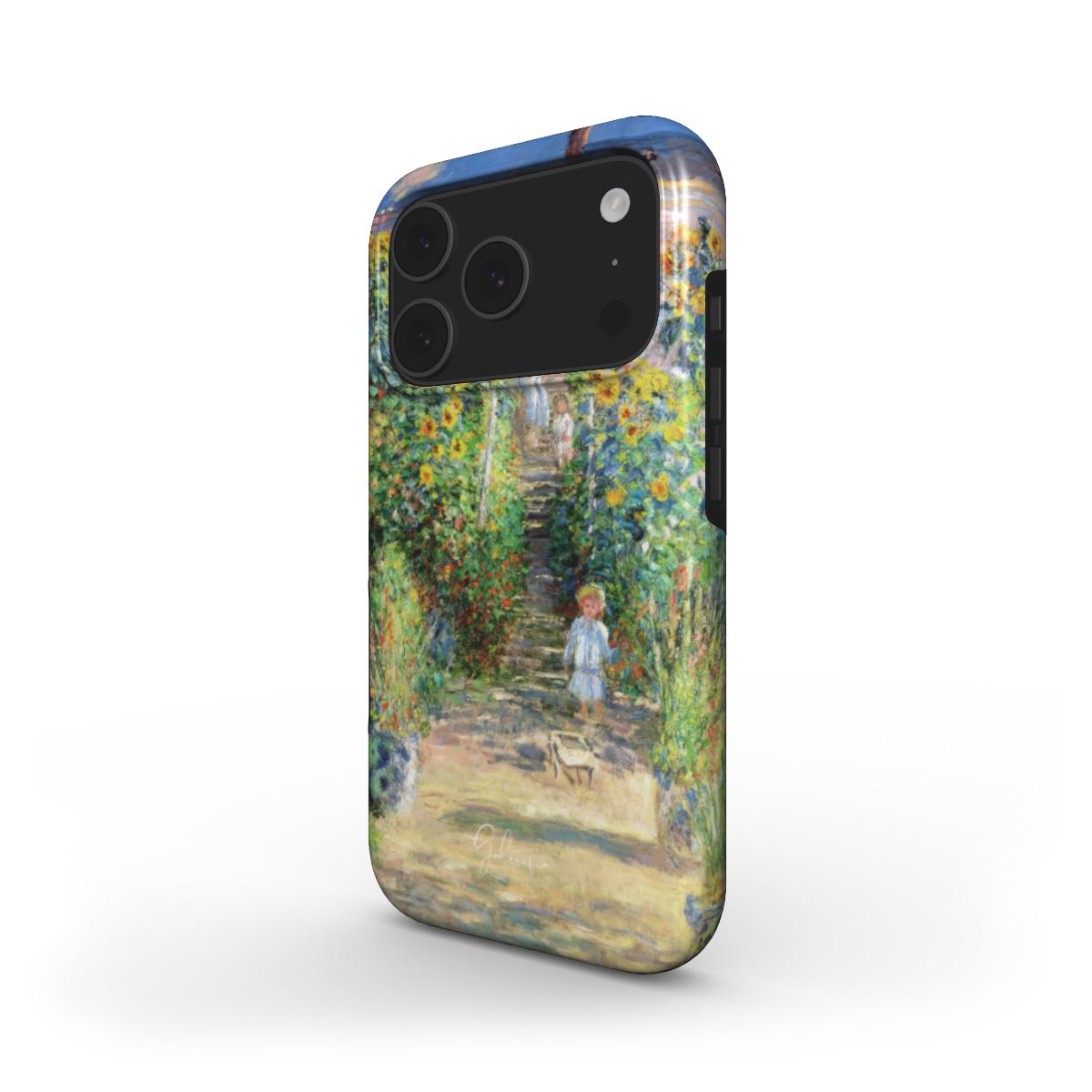 The Artist's Garden at Vétheuil by Claude Monet MagSafe iPhone Case