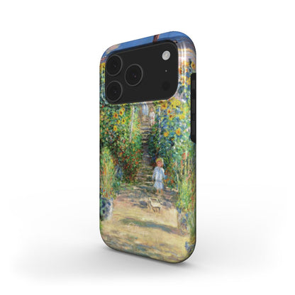 The Artist's Garden at Vétheuil by Claude Monet MagSafe iPhone Case