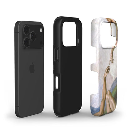 The Creation of Adam (Fresco Detail) by Michelangelo iPhone Case