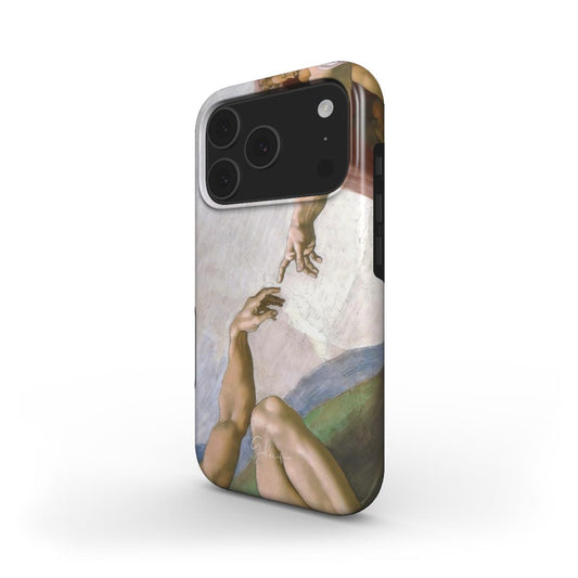The Creation of Adam (Fresco Detail) by Michelangelo MagSafe iPhone Case