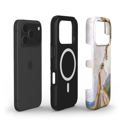 The Creation of Adam (Fresco Detail) by Michelangelo MagSafe iPhone Case
