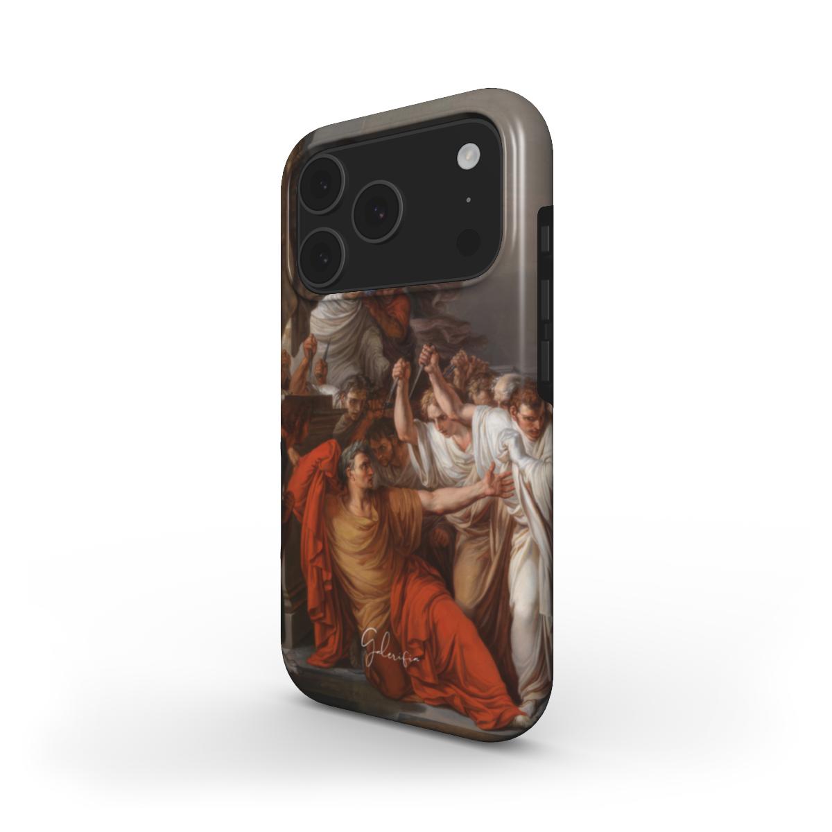 The Death of Julius Caesar by Vincenzo Camuccini iPhone Case