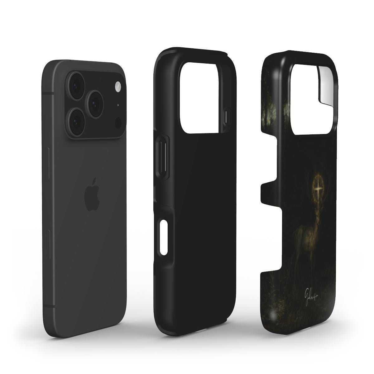 The Vision of Saint Hubert Inspired by Gustave Moreau iPhone Case
