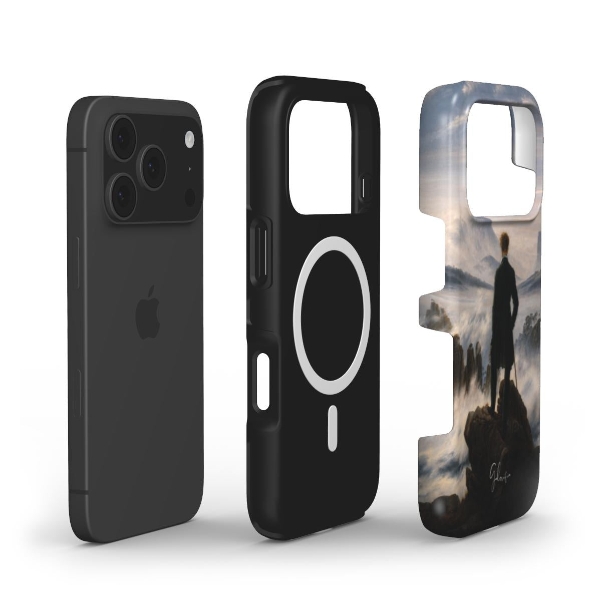 Wanderer above the Sea of Fog by Caspar David Friedrich MagSafe iPhone Case