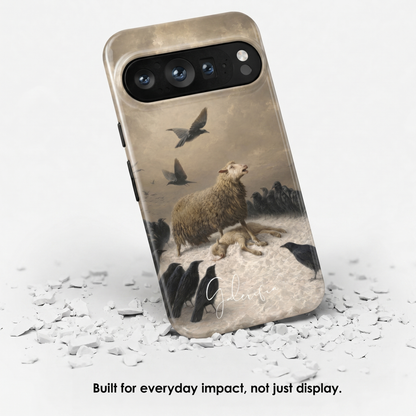 Angled view of Anguish by August Friedrich Schenck tough Google Pixel case