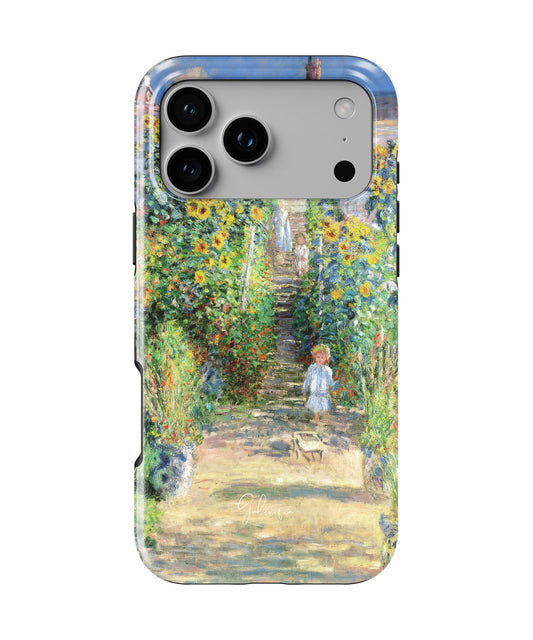 The Artist's Garden at Vétheuil by Claude Monet iPhone case