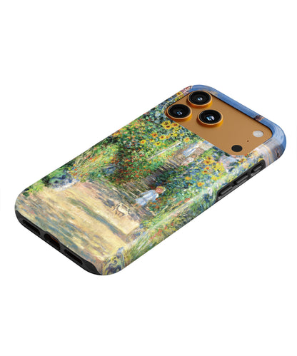 The Artist's Garden at Vétheuil by Claude Monet iPhone case