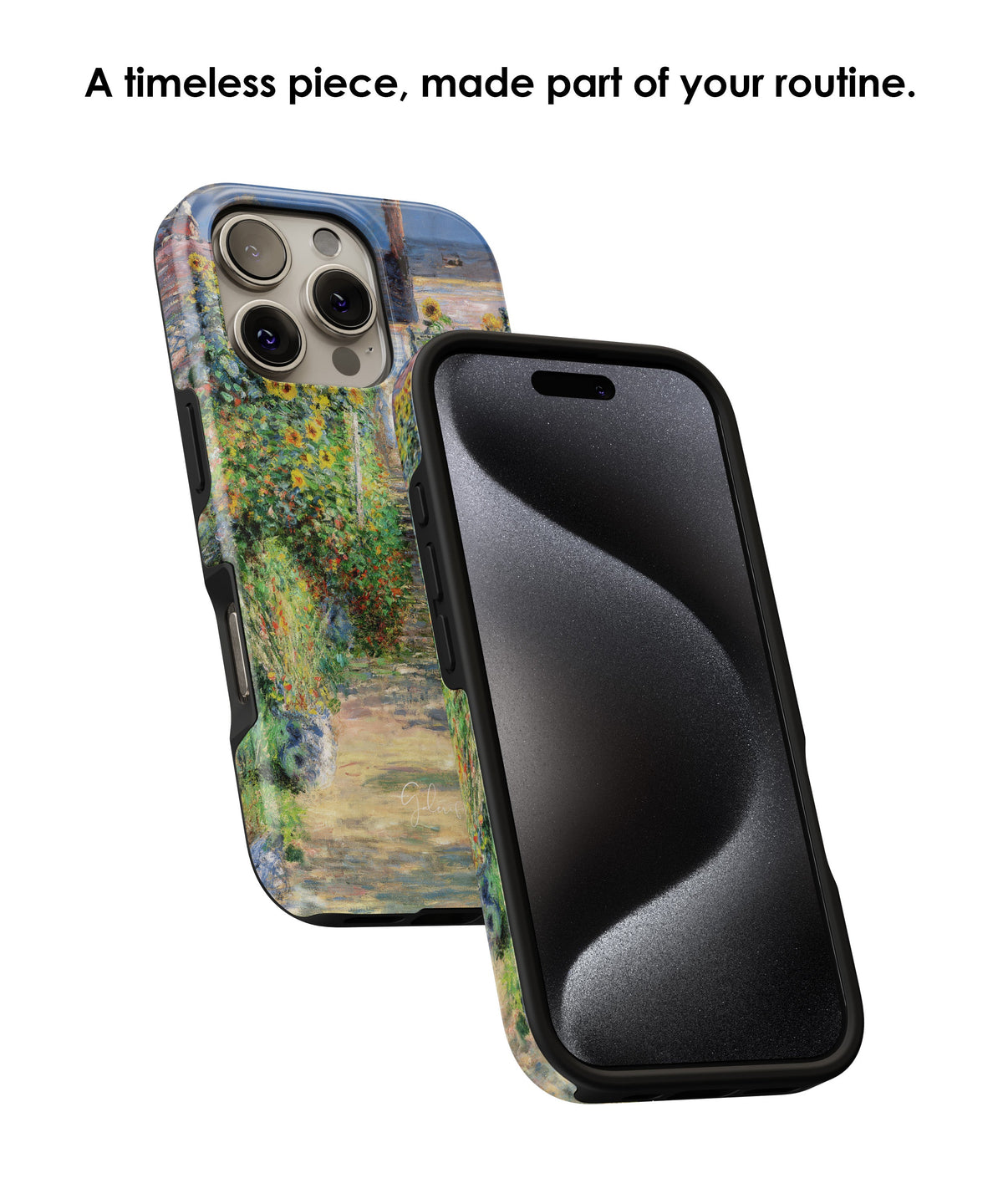 The Artist's Garden at Vétheuil by Claude Monet iPhone case