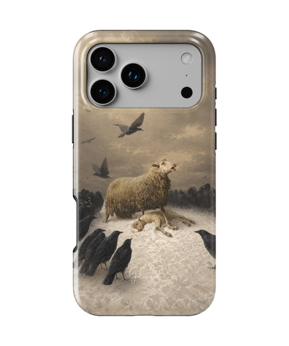 Anguish by August Friedrich Albrecht Schenck iPhone Case