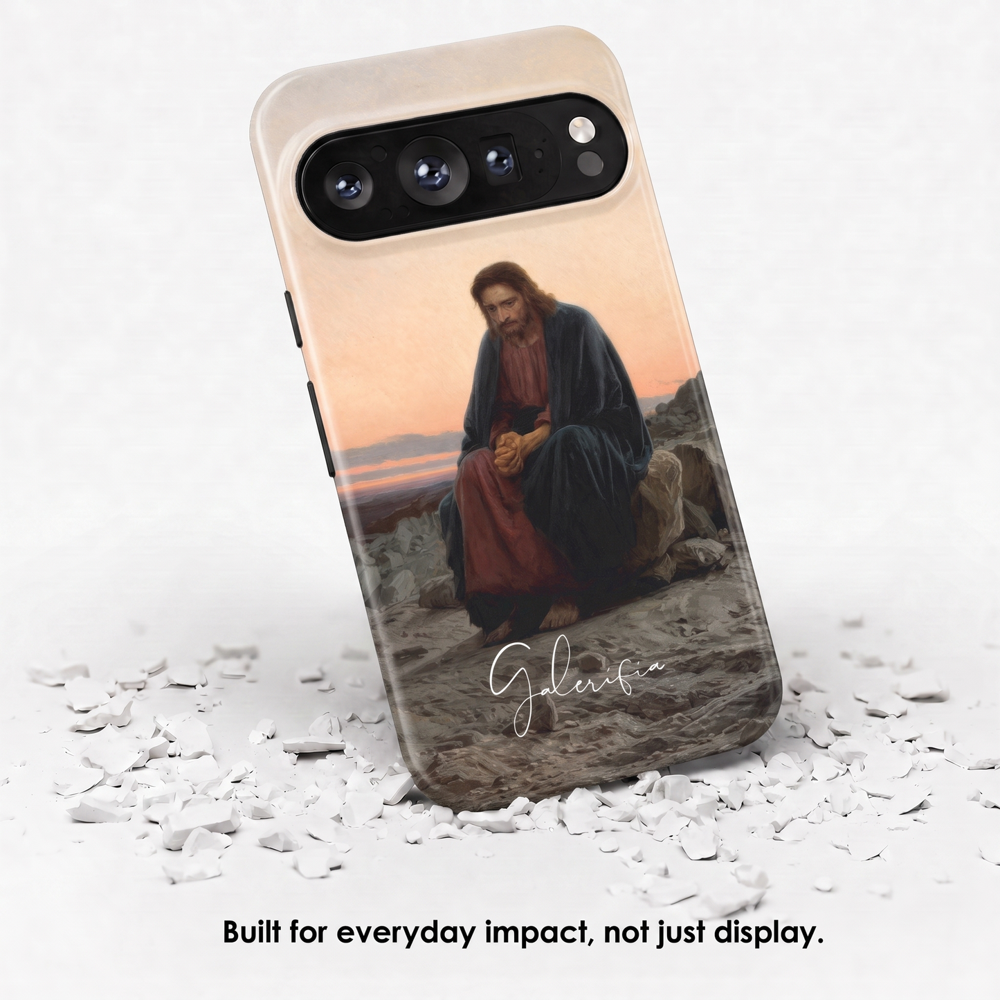 Christ in the Wilderness by Ivan Kramskoy Google Pixel Case