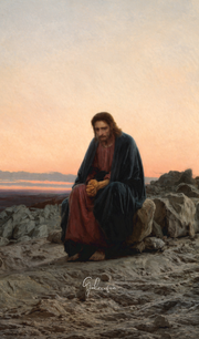 Christ in the Wilderness by Ivan Kramskoy
