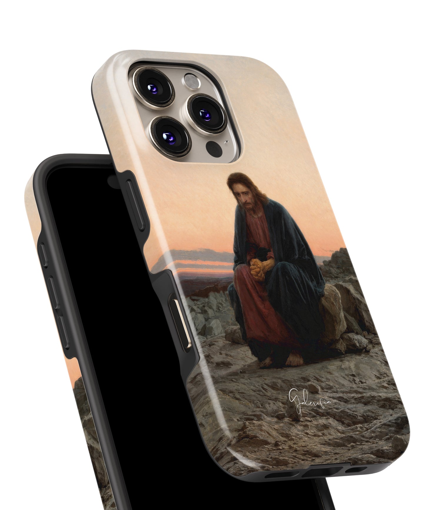 Christ in the Wilderness by Ivan Kramskoy iPhone Case