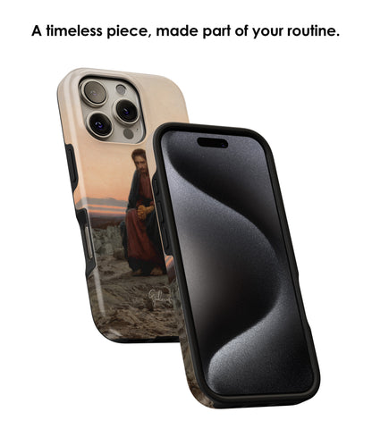 Christ in the Wilderness by Ivan Kramskoy iPhone Case