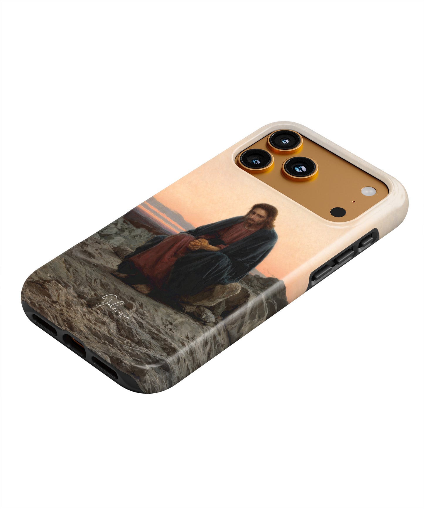 Christ in the Wilderness by Ivan Kramskoy iPhone Case