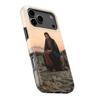 Christ in the Wilderness by Ivan Kramskoy iPhone Case