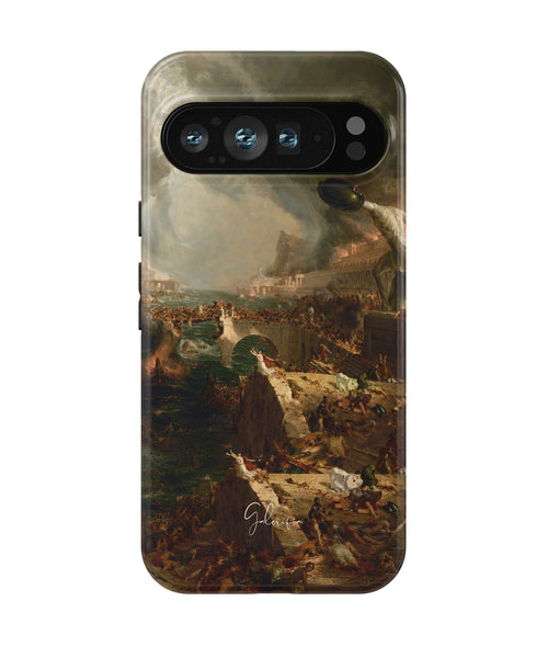 The Course of Empire: Destruction by Thomas Cole Google Pixel Case