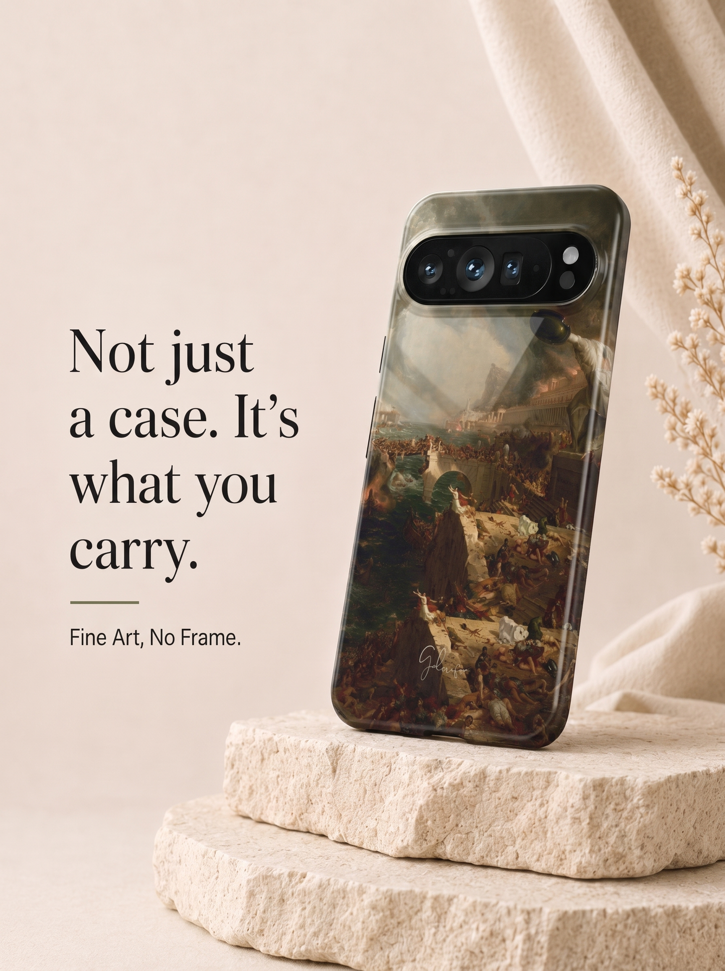 The Course of Empire: Destruction by Thomas Cole Google Pixel Case