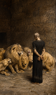 Daniel in the Lions’ Den by Briton Rivière