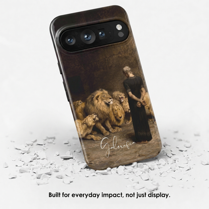 Angled view of Daniel in the Lions' Den by Briton Rivière tough Google Pixel case
