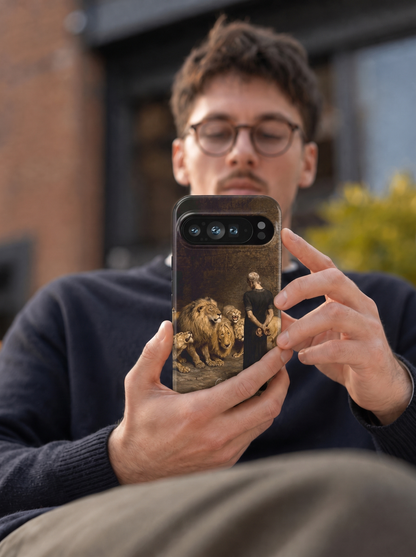 Daniel in the Lions' Den by Briton Rivière Google Pixel Case