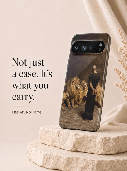 Daniel in the Lions' Den by Briton Rivière Google Pixel Case