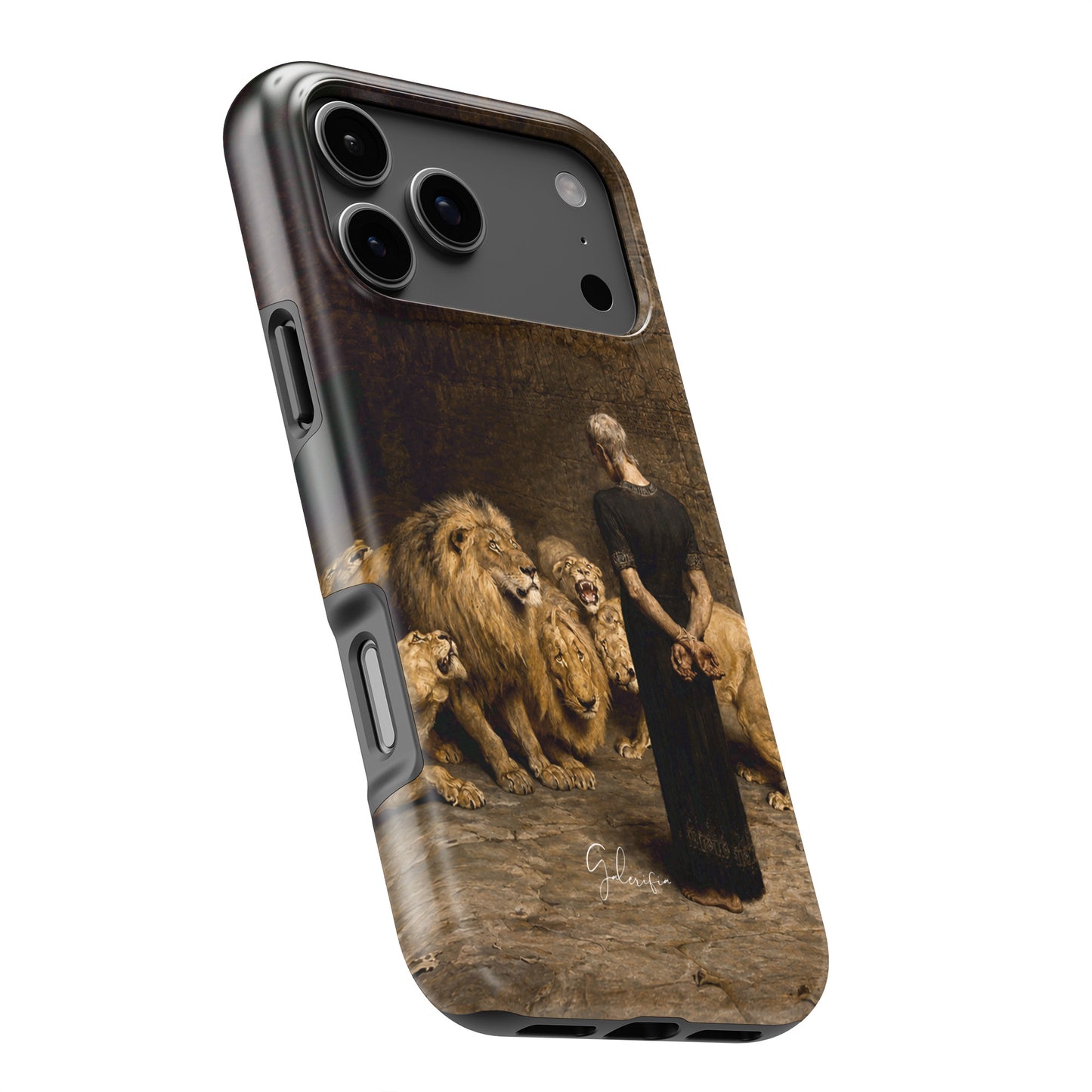 Daniel in the Lion’s Den by Briton Rivière iPhone Case