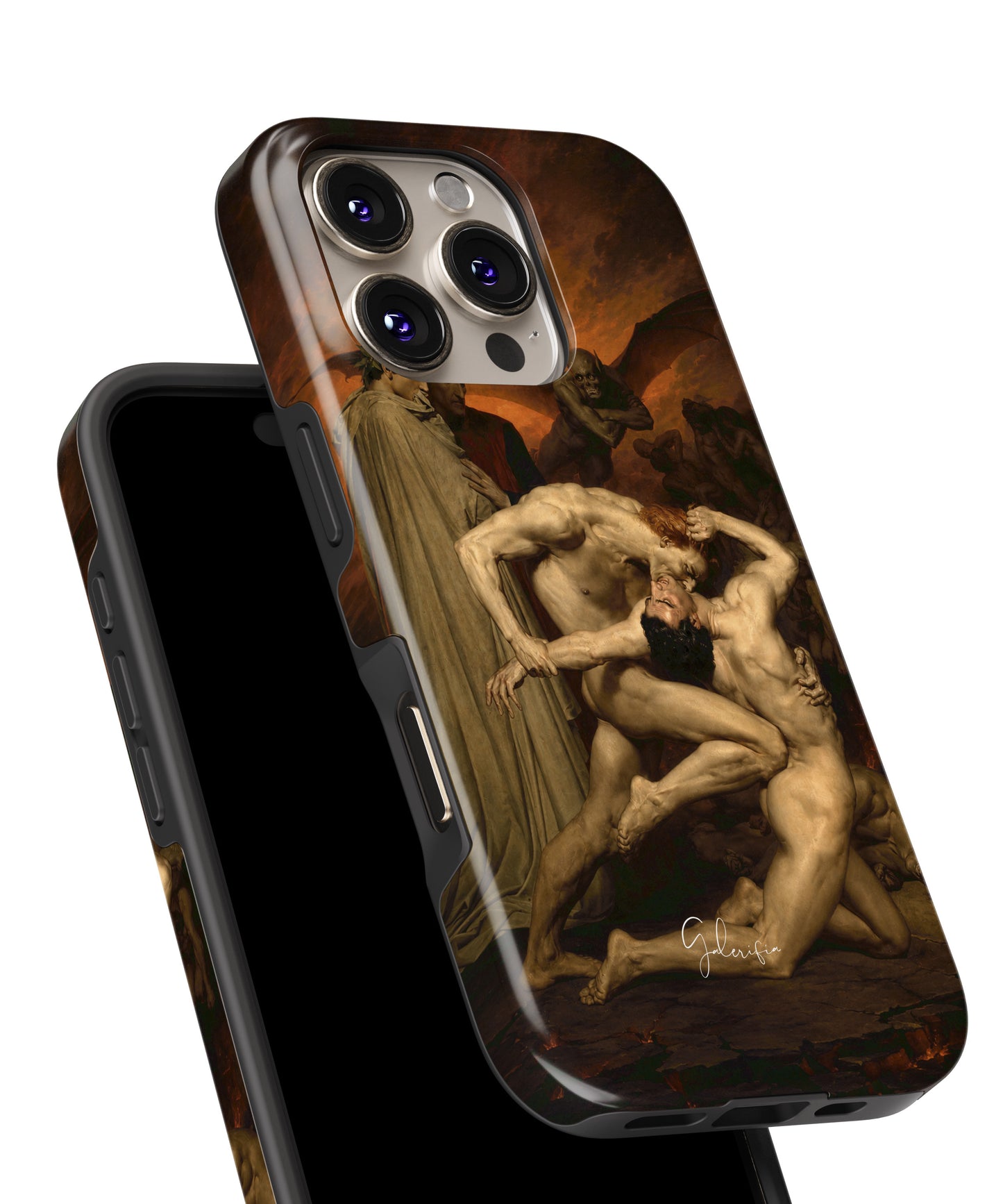 Dante and Virgil in Hell by William-Adolphe Bouguereau MagSafe iPhone Case