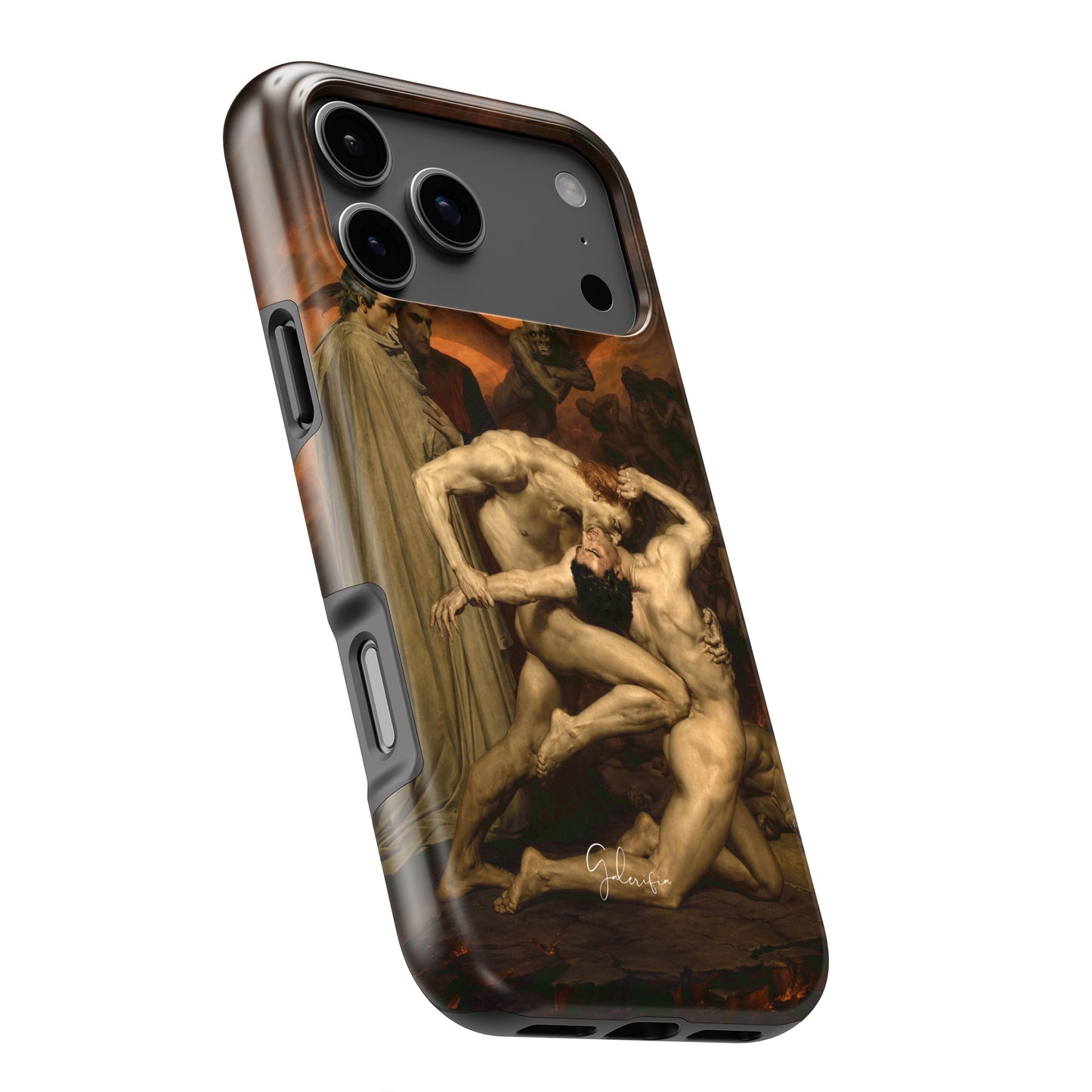 Dante and Virgil in Hell by William-Adolphe Bouguereau MagSafe iPhone Case