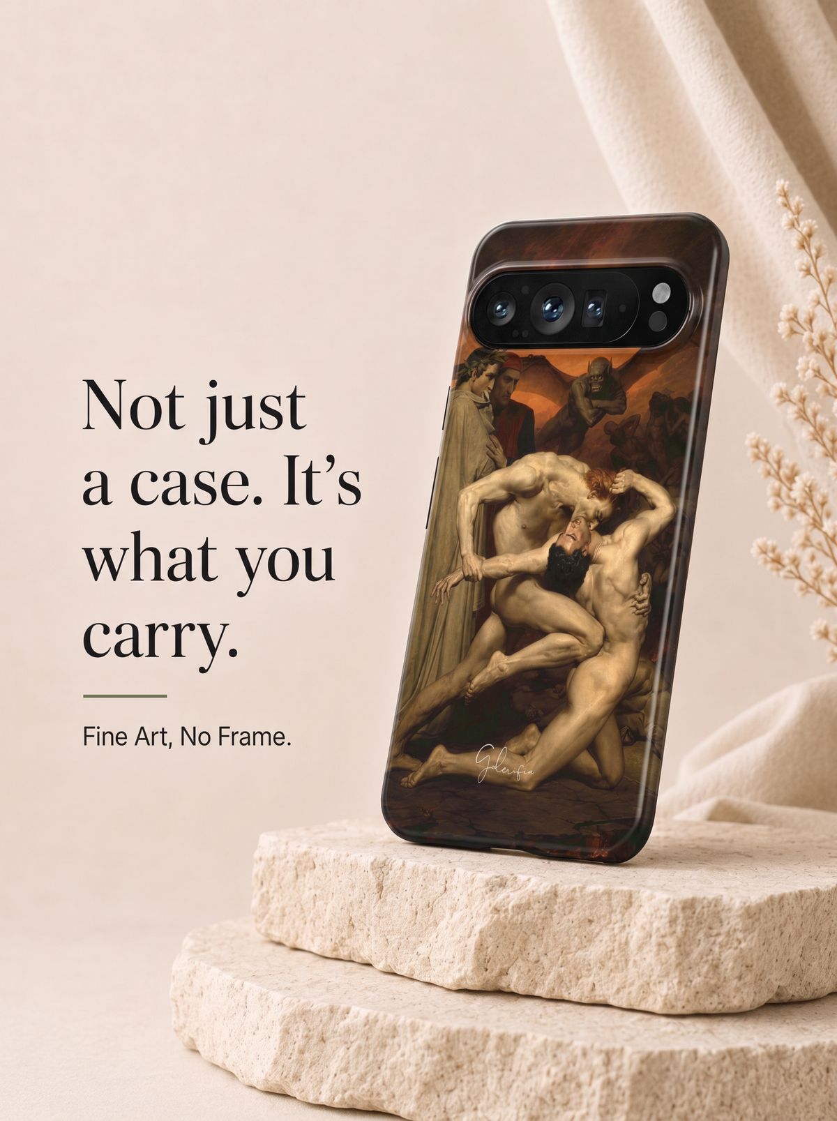 Dante and Virgil in Hell by William-Adolphe Bouguereau Google Pixel Case