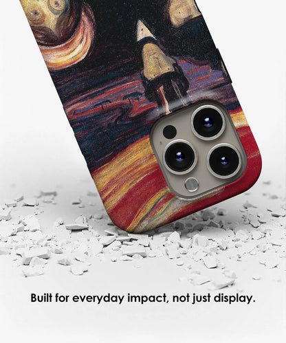 Shock-absorbing structure of Galerifia Anxiety Edvard Munch iPhone case