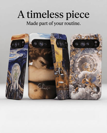Fine art inspired Google Pixel phone cases collection with classic and renaissance artwork designs