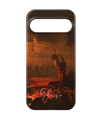 Back view of Galerifia Pandemonium by John Martin printed on a Google Pixel phone case